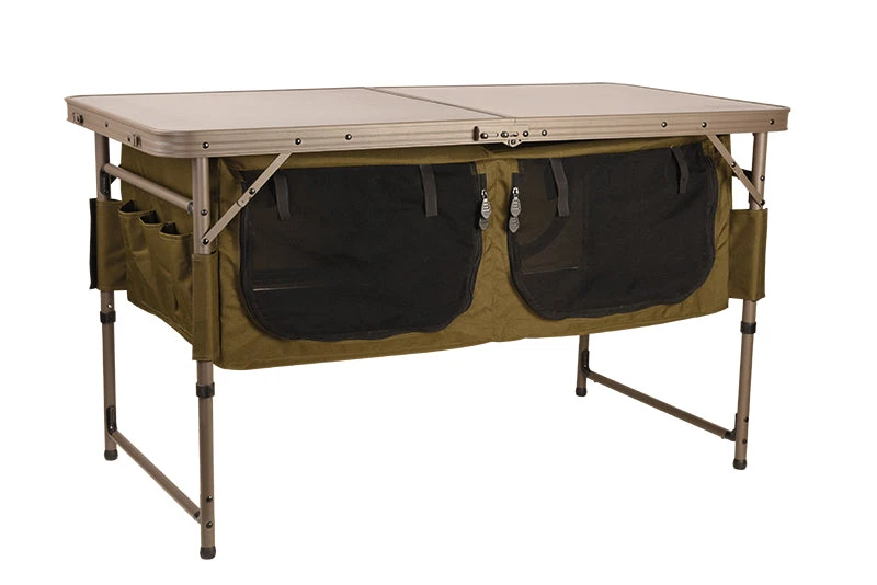 Fox Session Table With Storage Fox Session Table With Storage -Ians Fishing Tackle Sale