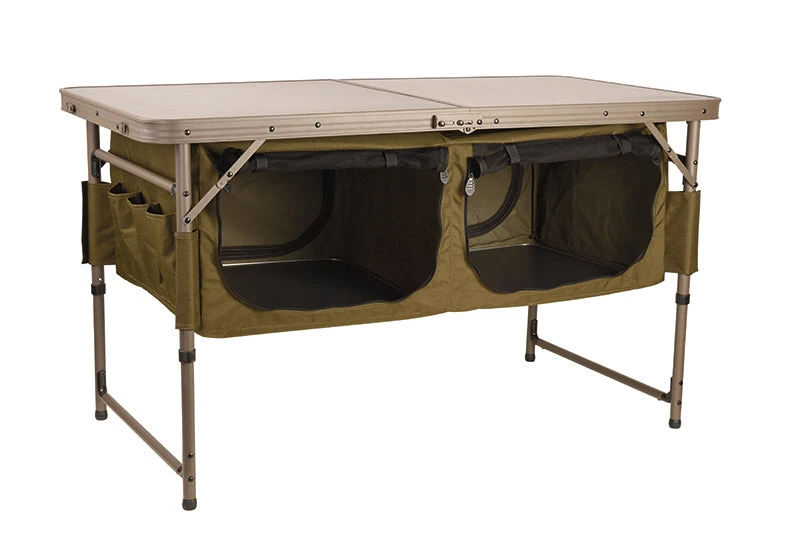 Fox Session Table With Storage Fox Session Table With Storage -Ians Fishing Tackle Sale