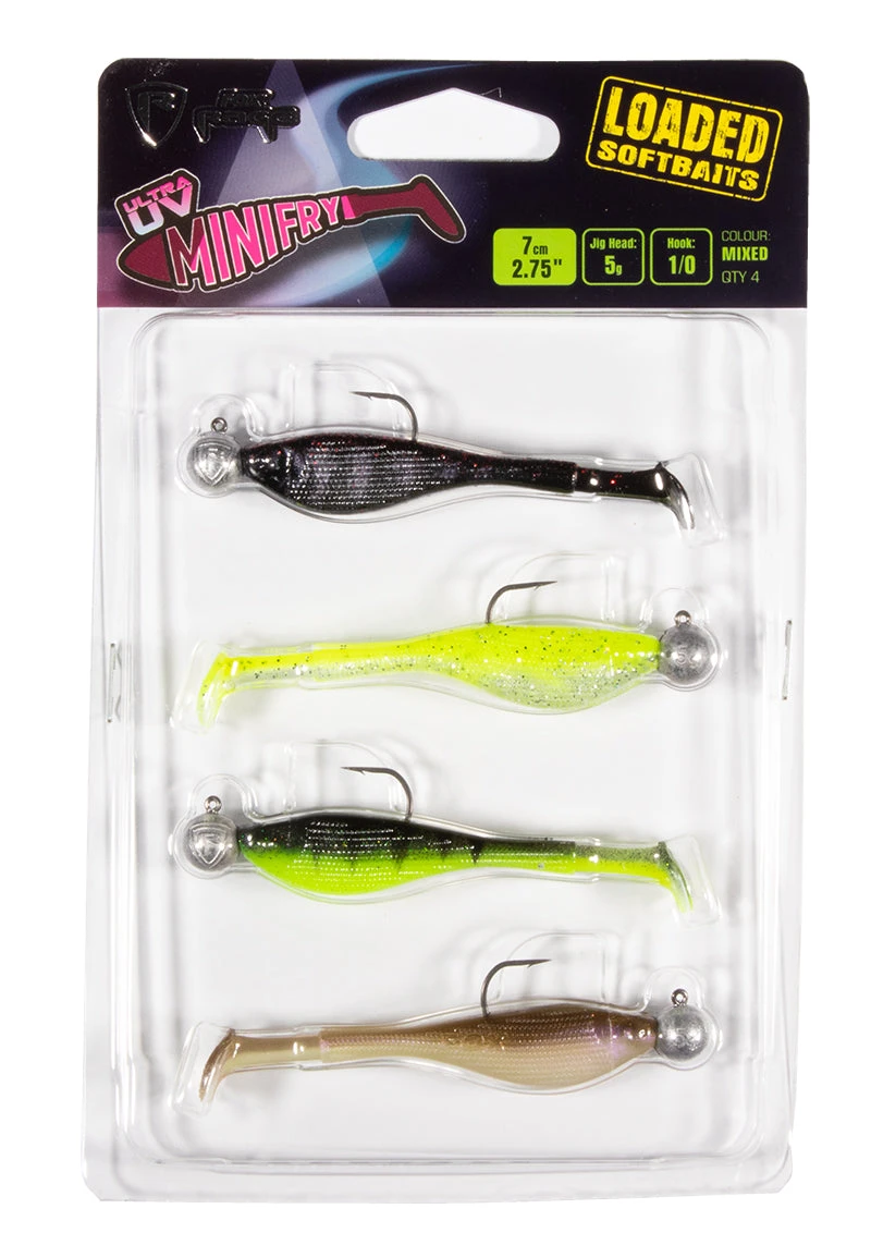 Fox Rage UV Mini Fry Lures LOADED Fox Rage UV Mini Fry Lures LOADED -Ians Fishing Tackle Sale loaded mini fry mcp nmc056